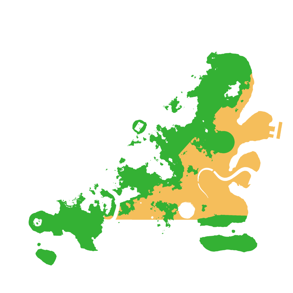 Biome Rust Map: Procedural Map, Size: 3500, Seed: 135135135