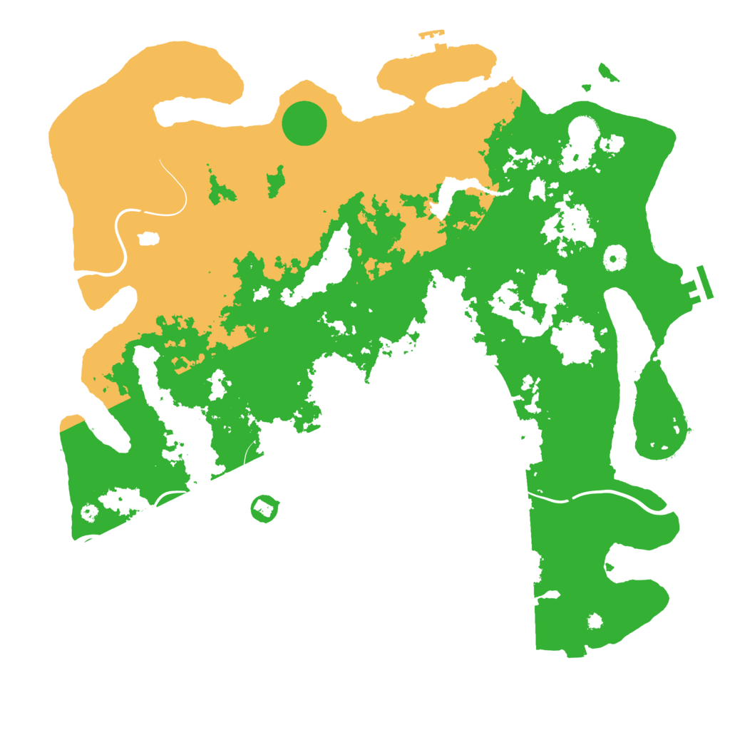 Biome Rust Map: Procedural Map, Size: 4300, Seed: 28356111