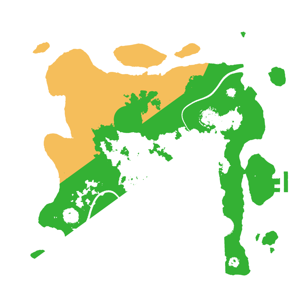 Biome Rust Map: Procedural Map, Size: 3000, Seed: 1381405674