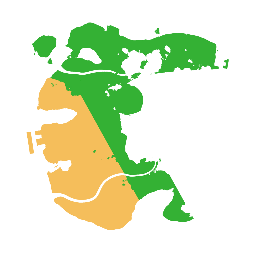 Biome Rust Map: Procedural Map, Size: 2400, Seed: 1484846948