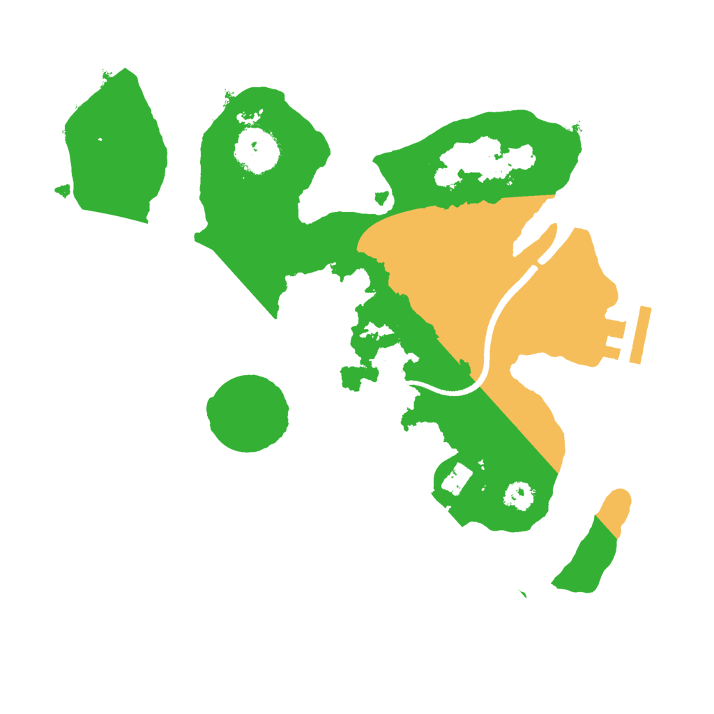 Biome Rust Map: Procedural Map, Size: 2500, Seed: 51103