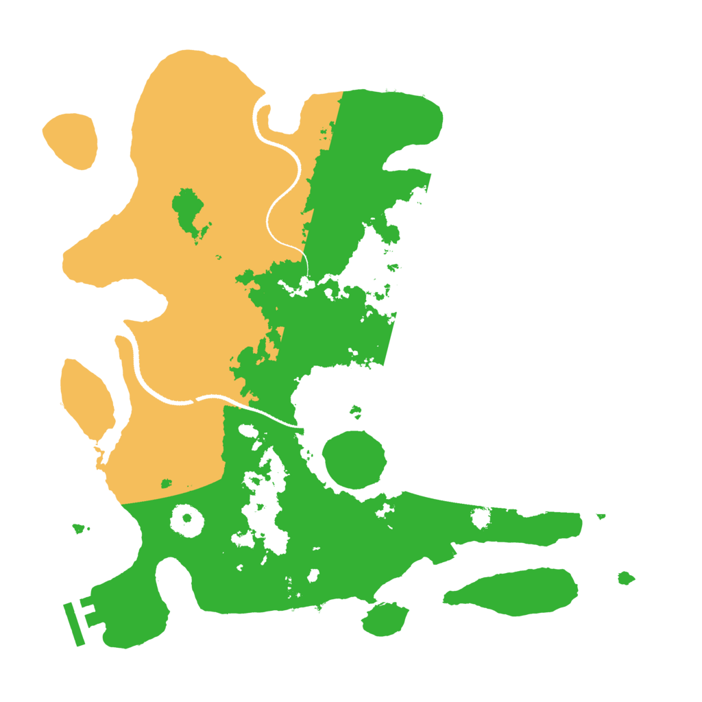 Biome Rust Map: Procedural Map, Size: 3200, Seed: 5666