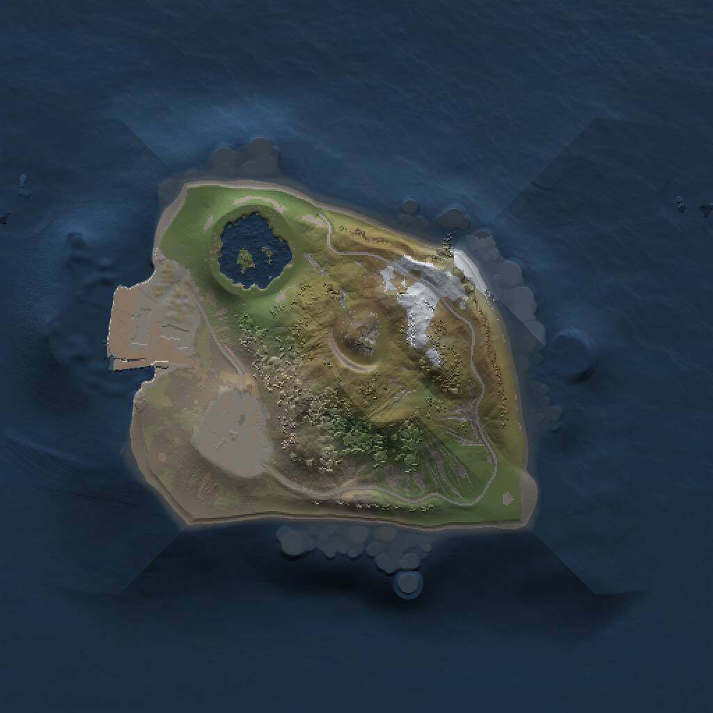 Rust Map: Procedural Map, Size: 1000, Seed: 1432503721, 1 Monuments