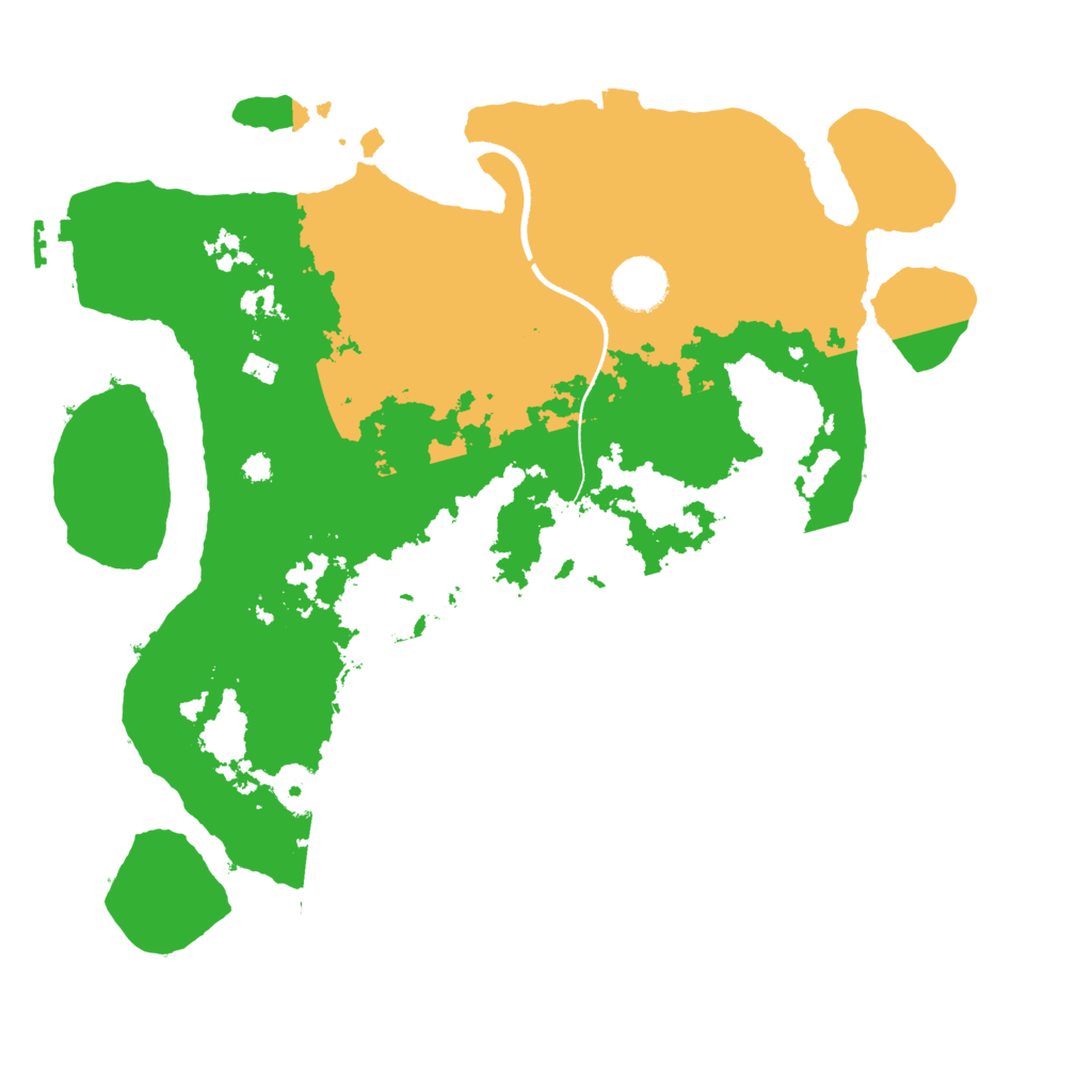 Biome Rust Map: Procedural Map, Size: 3500, Seed: 49997