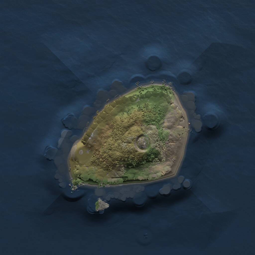 Rust Map: Procedural Map, Size: 1000, Seed: 1988473917, 1 Monuments