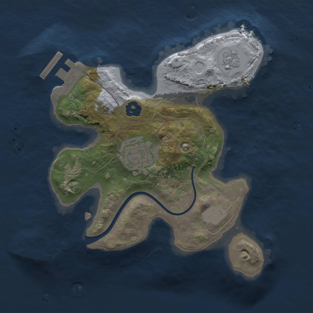Rust Map: Procedural Map, Size: 2000, Seed: 139758836, 4 Monuments