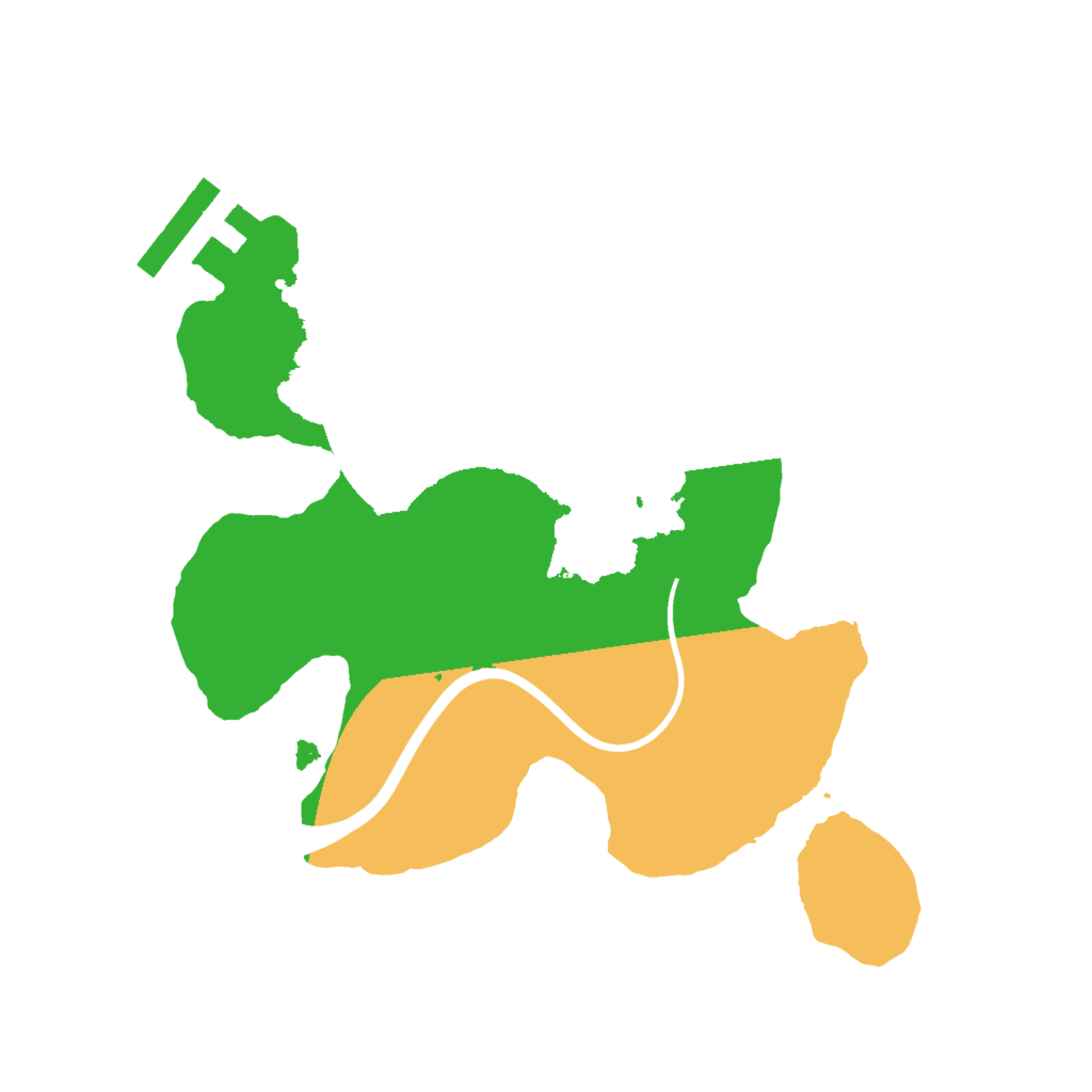 Biome Rust Map: Procedural Map, Size: 2000, Seed: 139758836