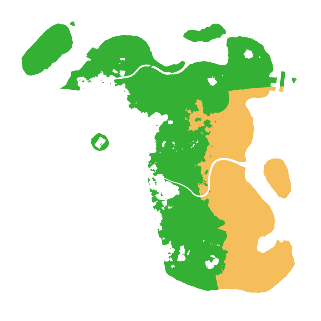 Biome Rust Map: Procedural Map, Size: 3200, Seed: 2345234
