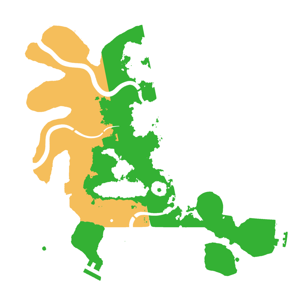 Biome Rust Map: Procedural Map, Size: 3000, Seed: 57864