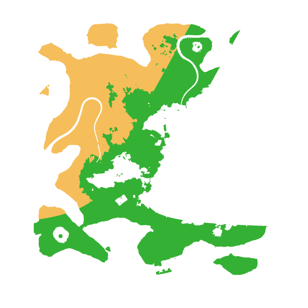 Biome Rust Map: Procedural Map, Size: 3000, Seed: 1368491763