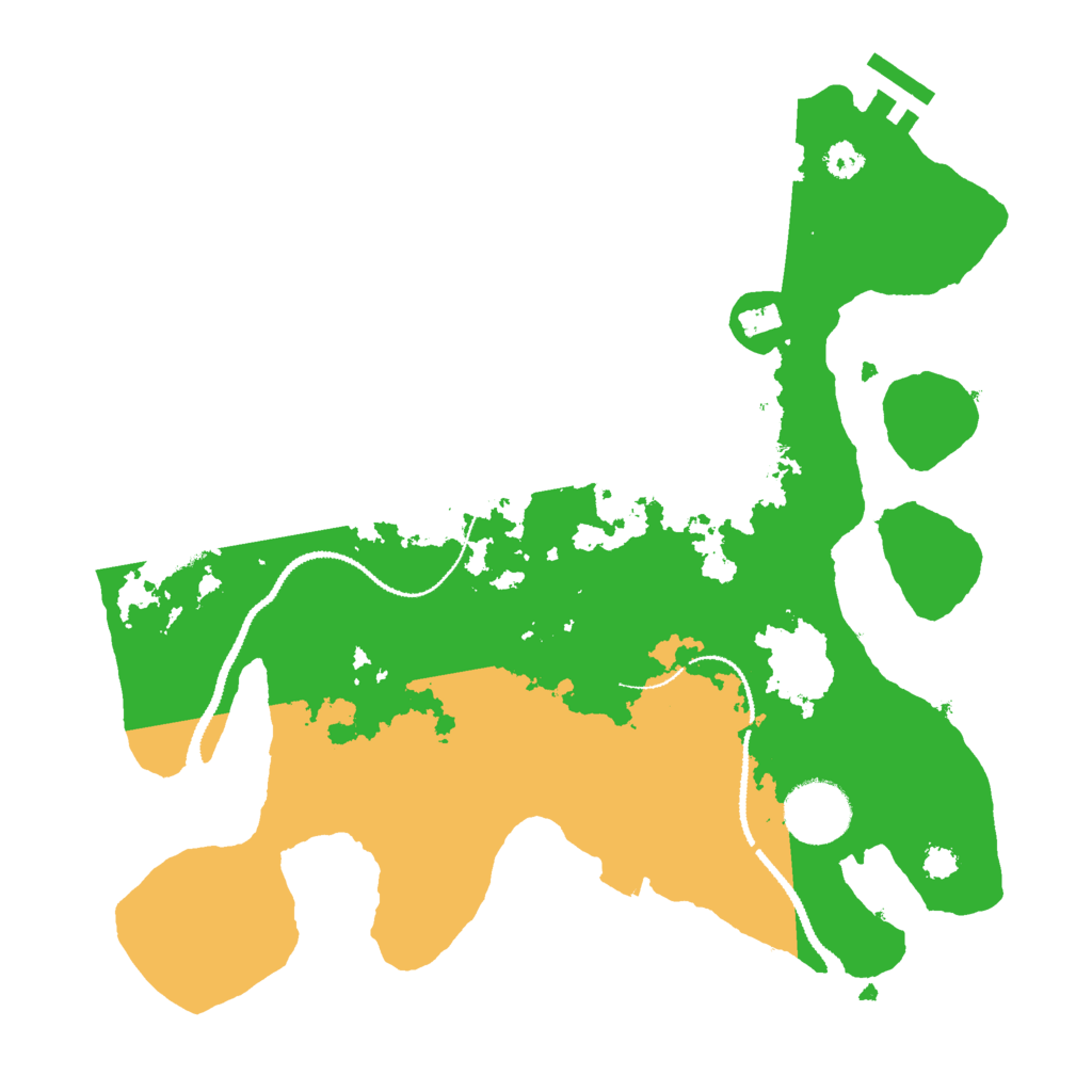 Biome Rust Map: Procedural Map, Size: 3000, Seed: 74921