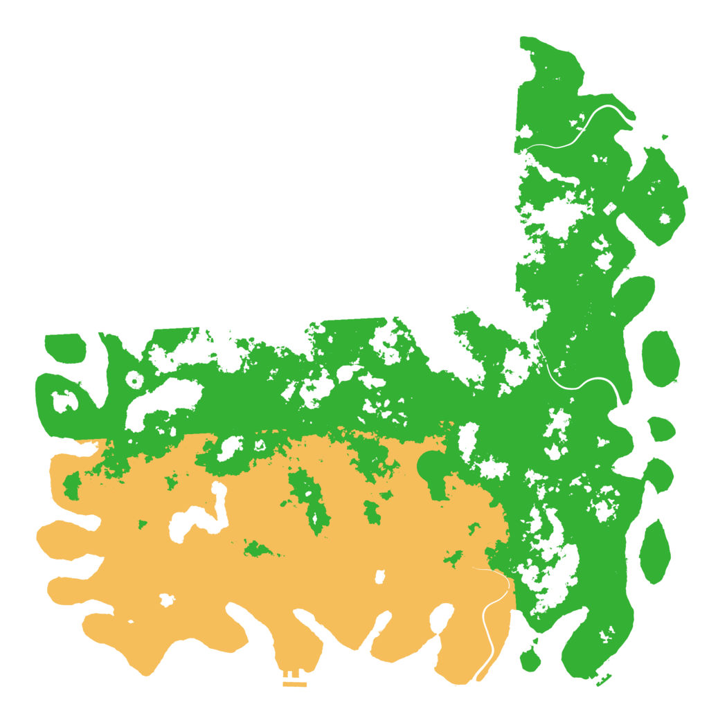 Biome Rust Map: Procedural Map, Size: 6000, Seed: 294342952