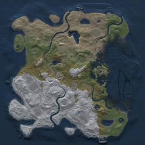 Thumbnail Rust Map: Procedural Map, Size: 4250, Seed: 1356068669, 16 Monuments