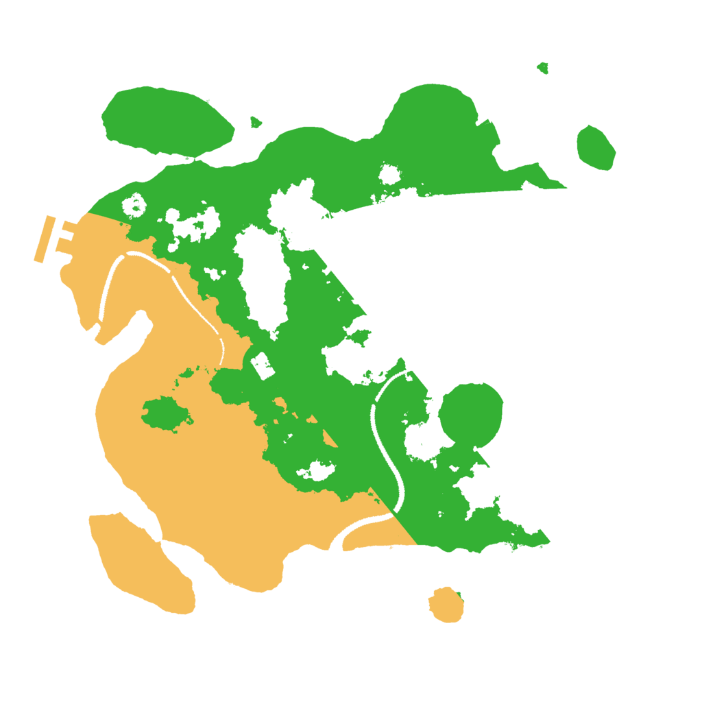 Biome Rust Map: Procedural Map, Size: 3000, Seed: 38585