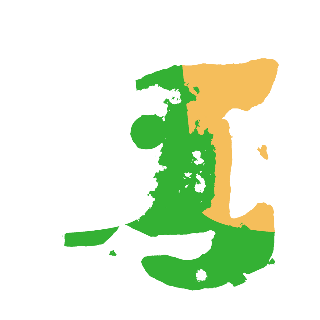 Biome Rust Map: Procedural Map, Size: 2500, Seed: 13666