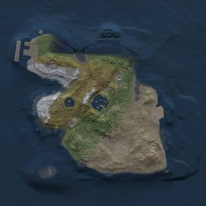 Thumbnail Rust Map: Procedural Map, Size: 2000, Seed: 959549177, 5 Monuments