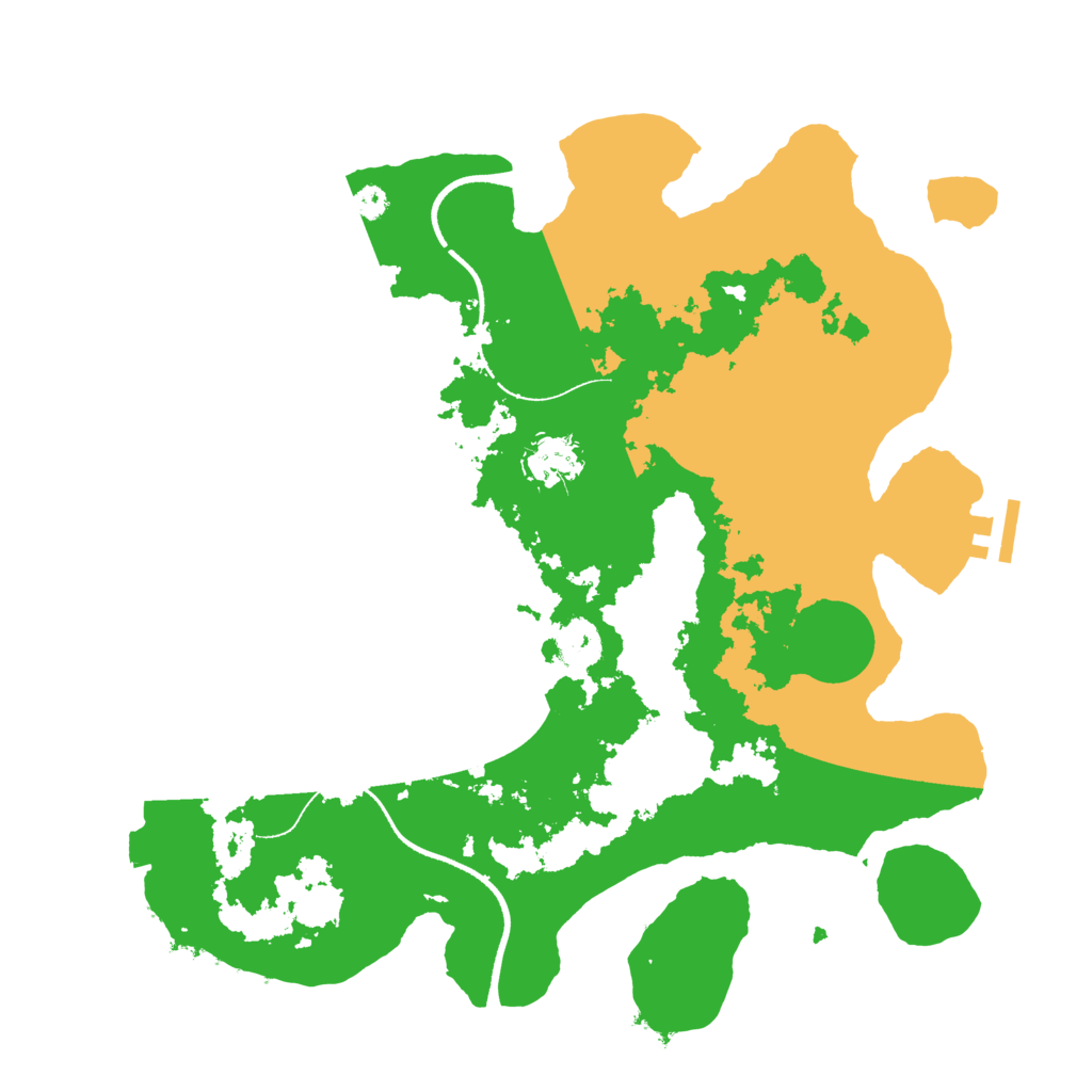 Biome Rust Map: Procedural Map, Size: 3500, Seed: 50035