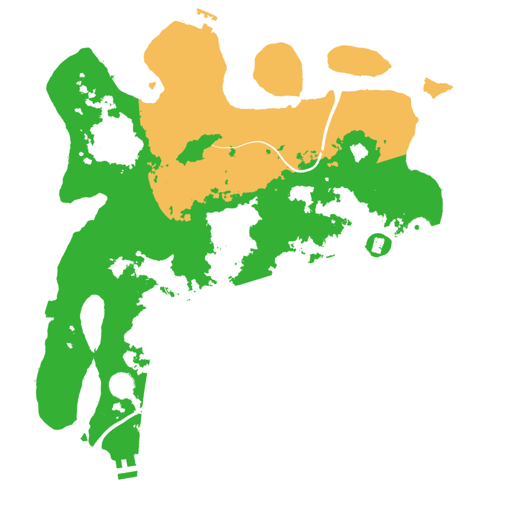 Biome Rust Map: Procedural Map, Size: 3500, Seed: 1834568536