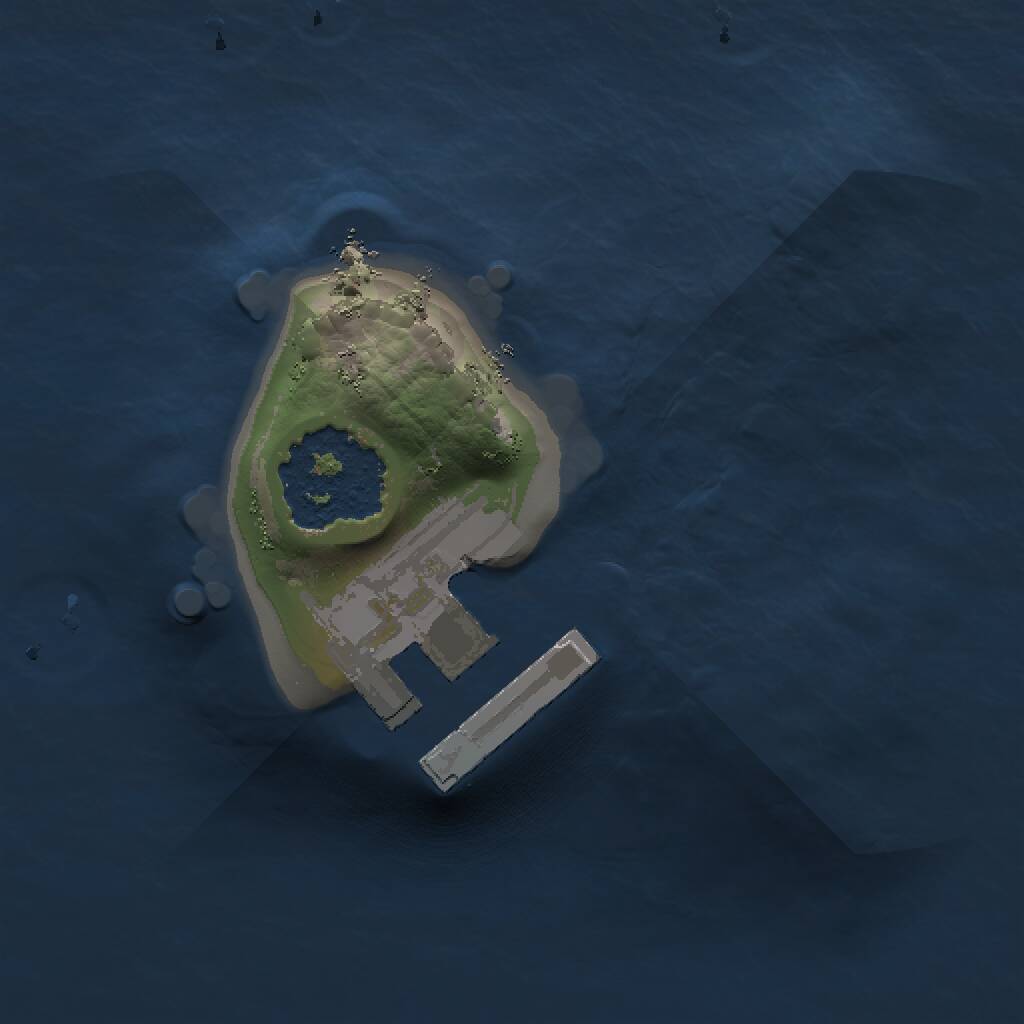 Rust Map: Procedural Map, Size: 1000, Seed: 540578836, 2 Monuments