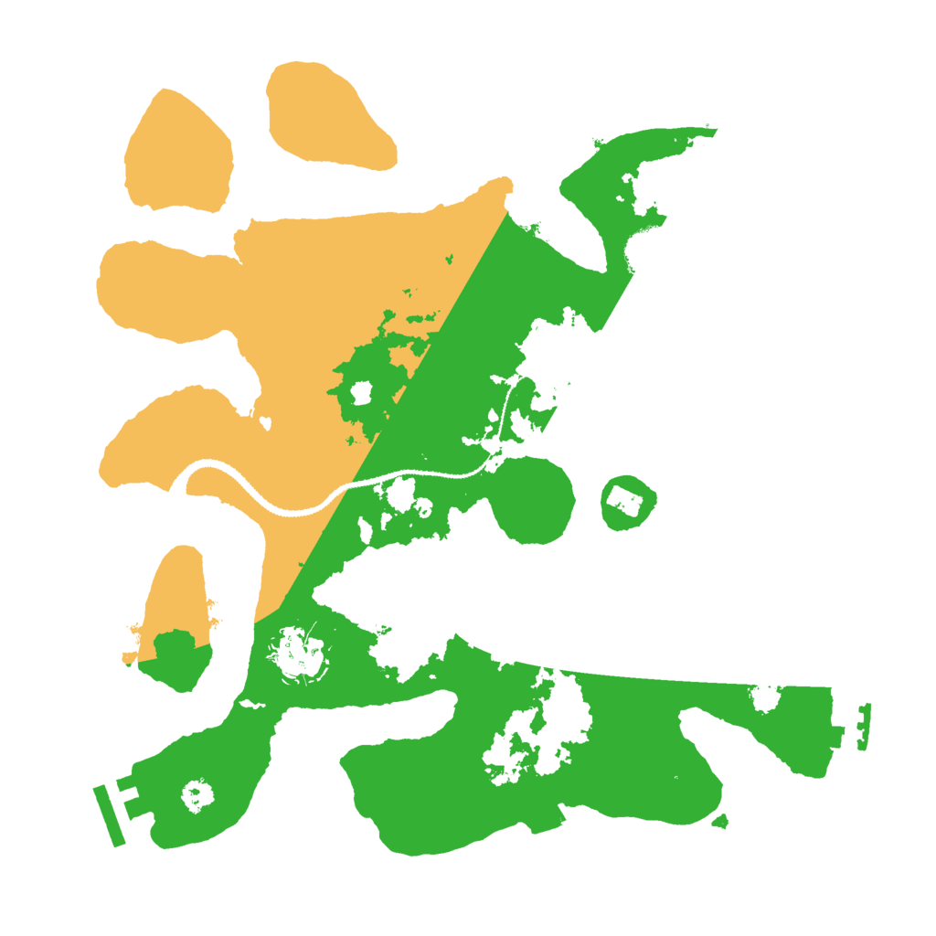 Biome Rust Map: Procedural Map, Size: 3000, Seed: 41378