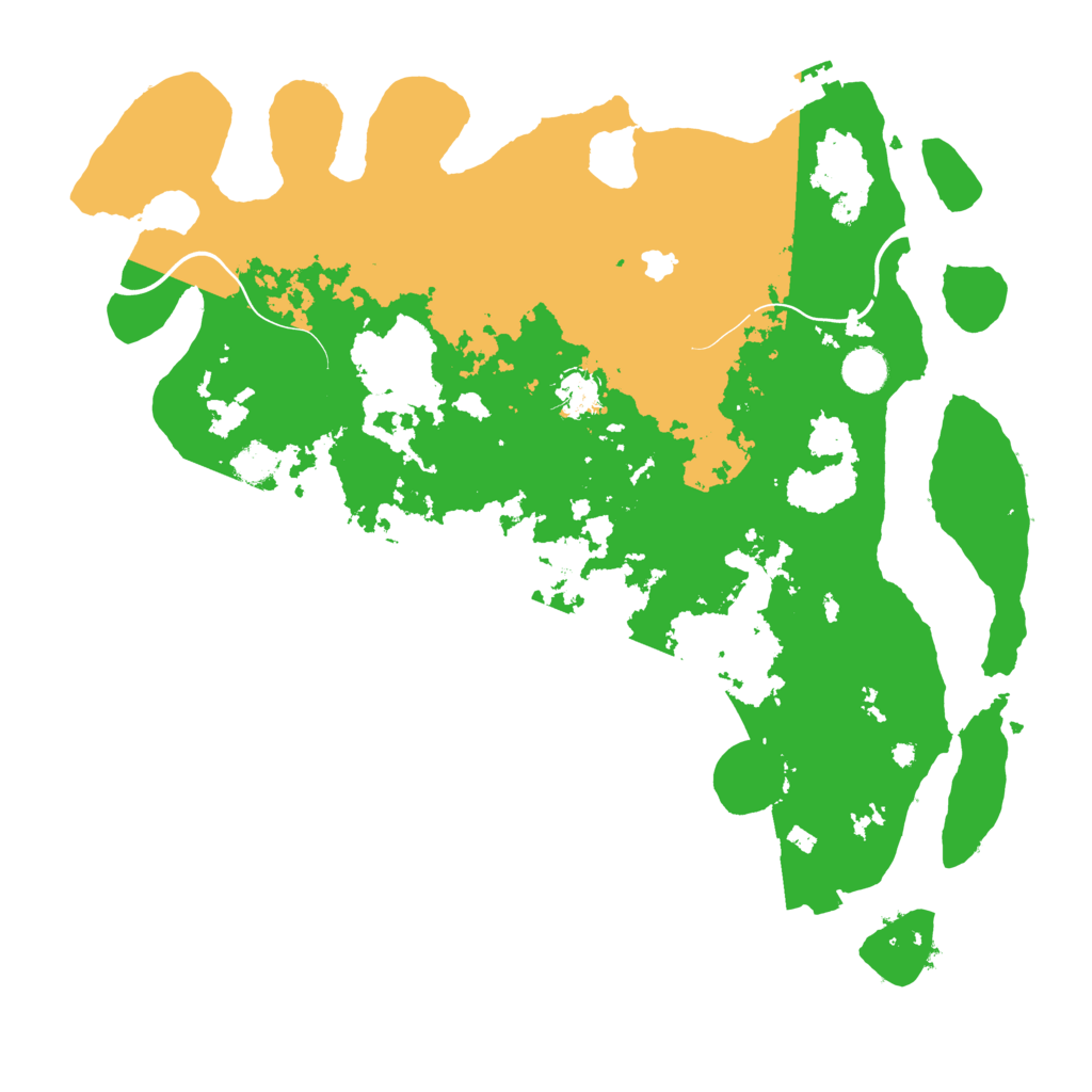 Biome Rust Map: Procedural Map, Size: 4200, Seed: 346558