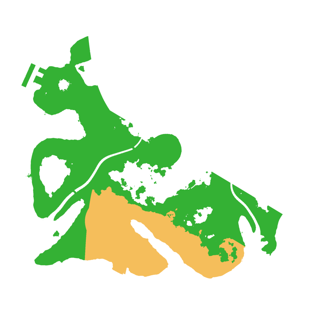 Biome Rust Map: Procedural Map, Size: 2600, Seed: 1108874735