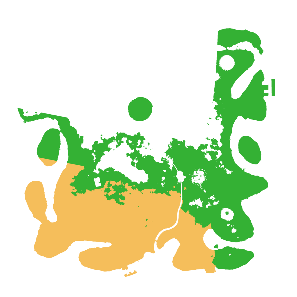 Biome Rust Map: Procedural Map, Size: 3500, Seed: 127155657