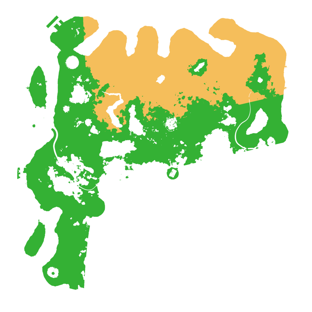 Biome Rust Map: Procedural Map, Size: 4200, Seed: 45876969