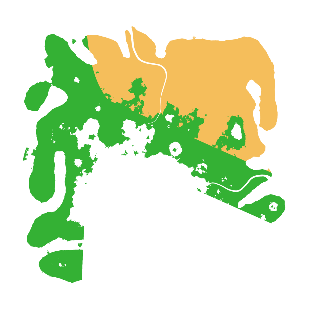 Biome Rust Map: Procedural Map, Size: 3500, Seed: 102369279