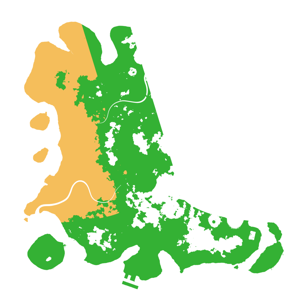 Biome Rust Map: Procedural Map, Size: 3750, Seed: 2061385483