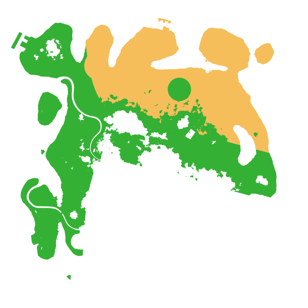 Biome Rust Map: Procedural Map, Size: 3500, Seed: 421844630