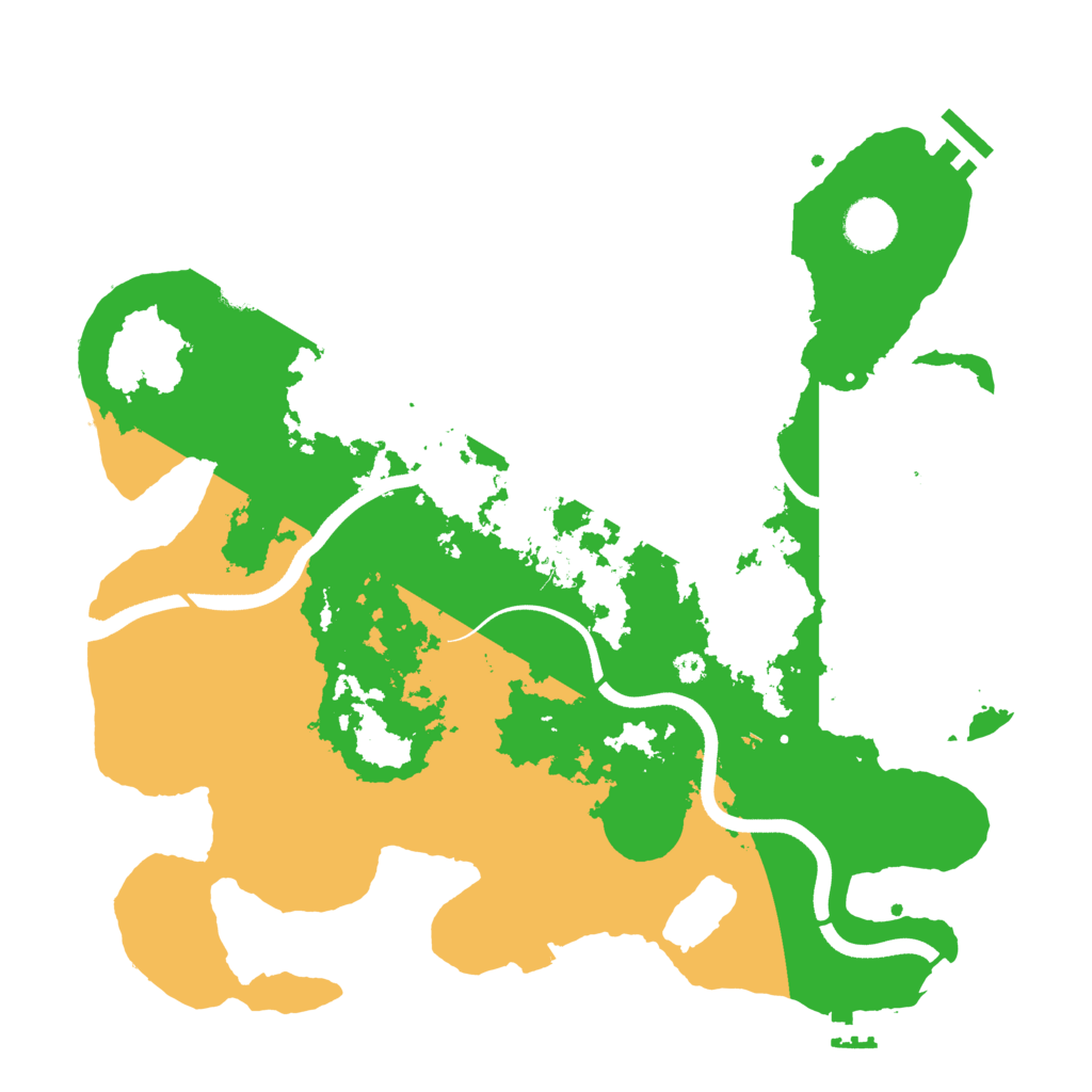 Biome Rust Map: Procedural Map, Size: 3600, Seed: 1438250322