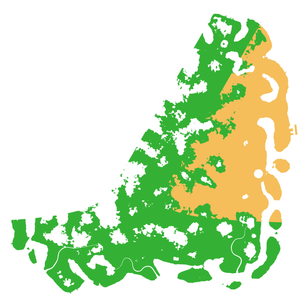 Biome Rust Map: Procedural Map, Size: 6000, Seed: 2150489
