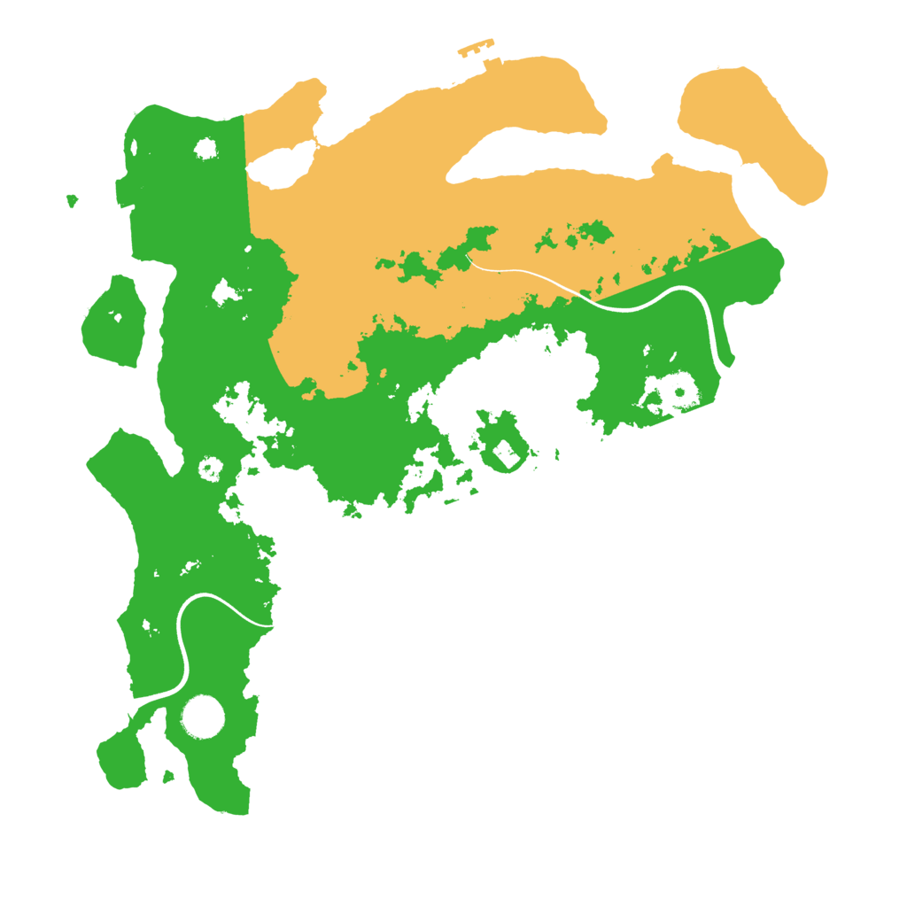 Biome Rust Map: Procedural Map, Size: 3700, Seed: 549462970
