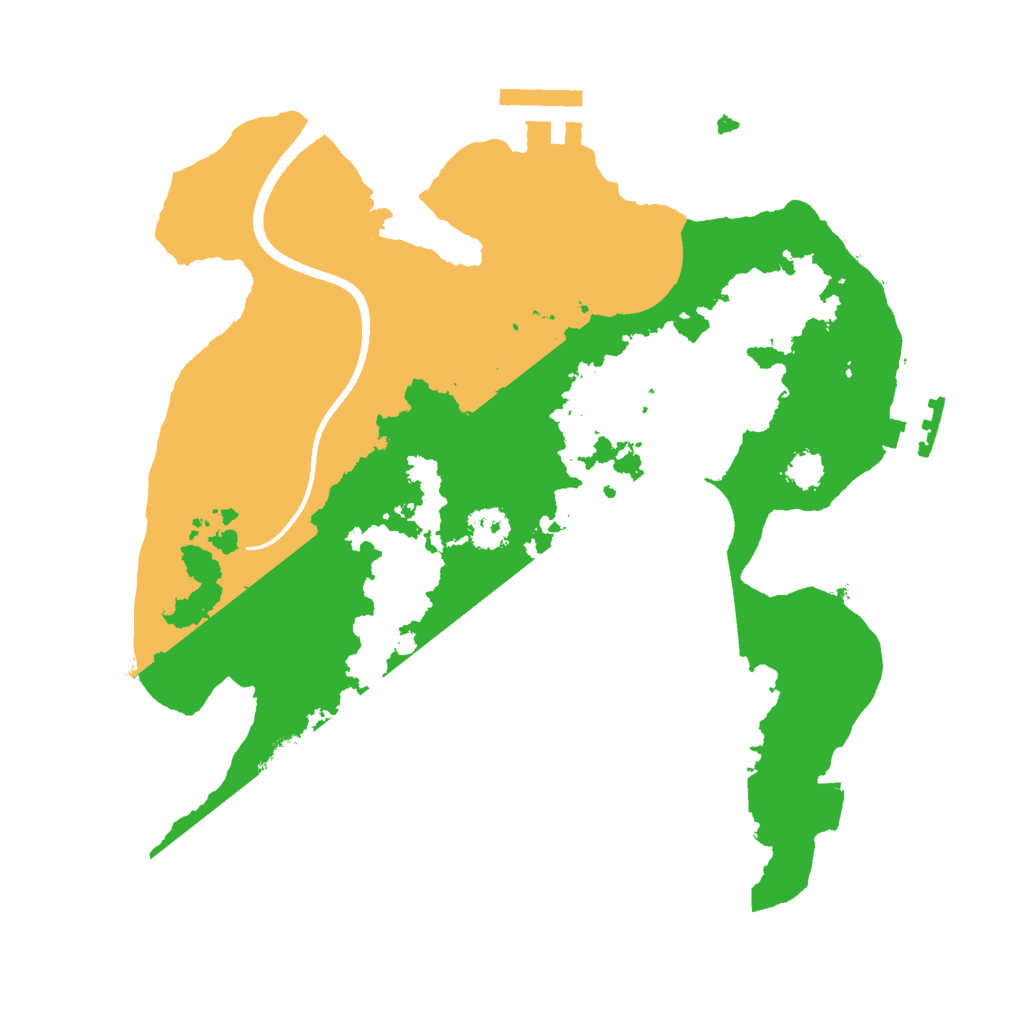 Biome Rust Map: Procedural Map, Size: 2500, Seed: 1352695838