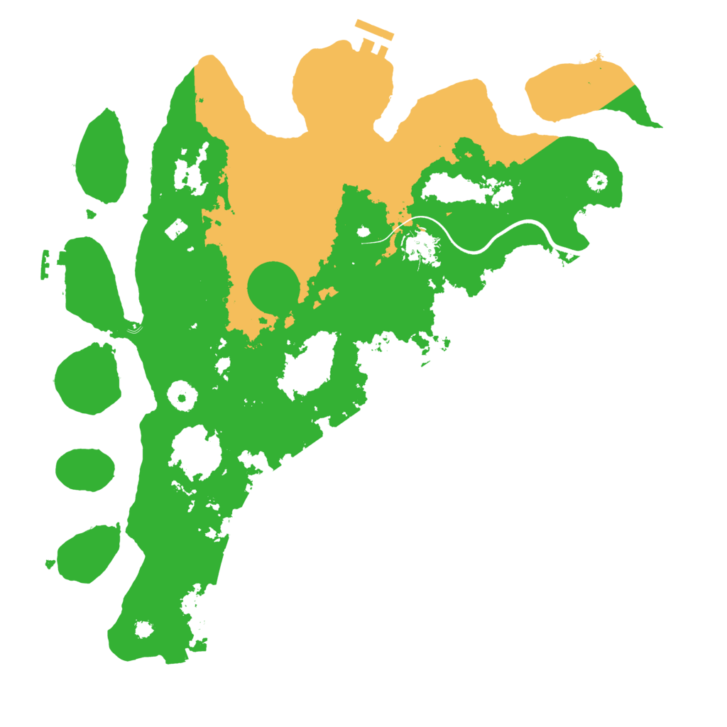 Biome Rust Map: Procedural Map, Size: 3700, Seed: 1879038845