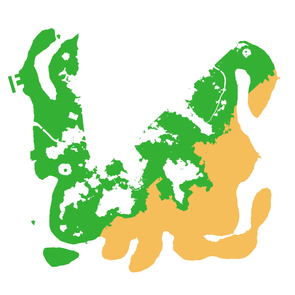 Biome Rust Map: Procedural Map, Size: 3500, Seed: 2107139499
