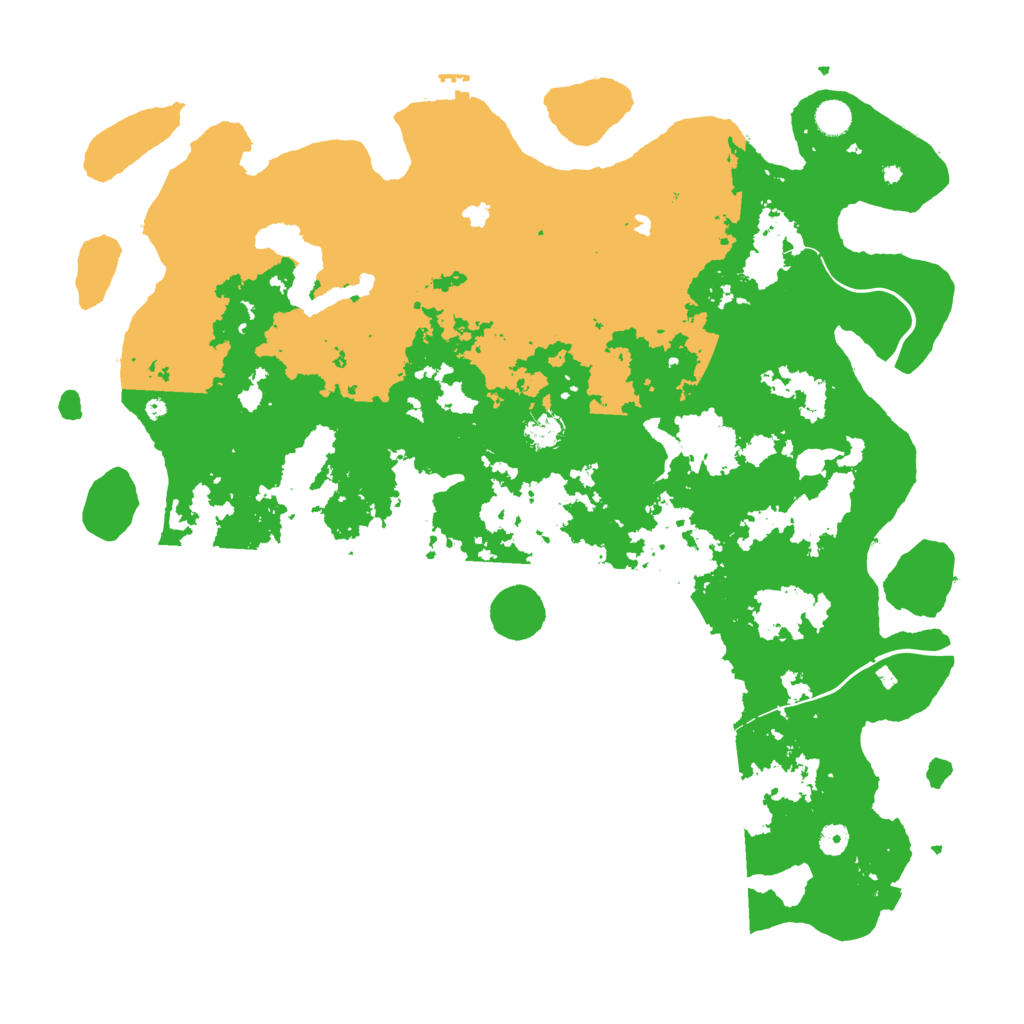 Biome Rust Map: Procedural Map, Size: 5000, Seed: 56545