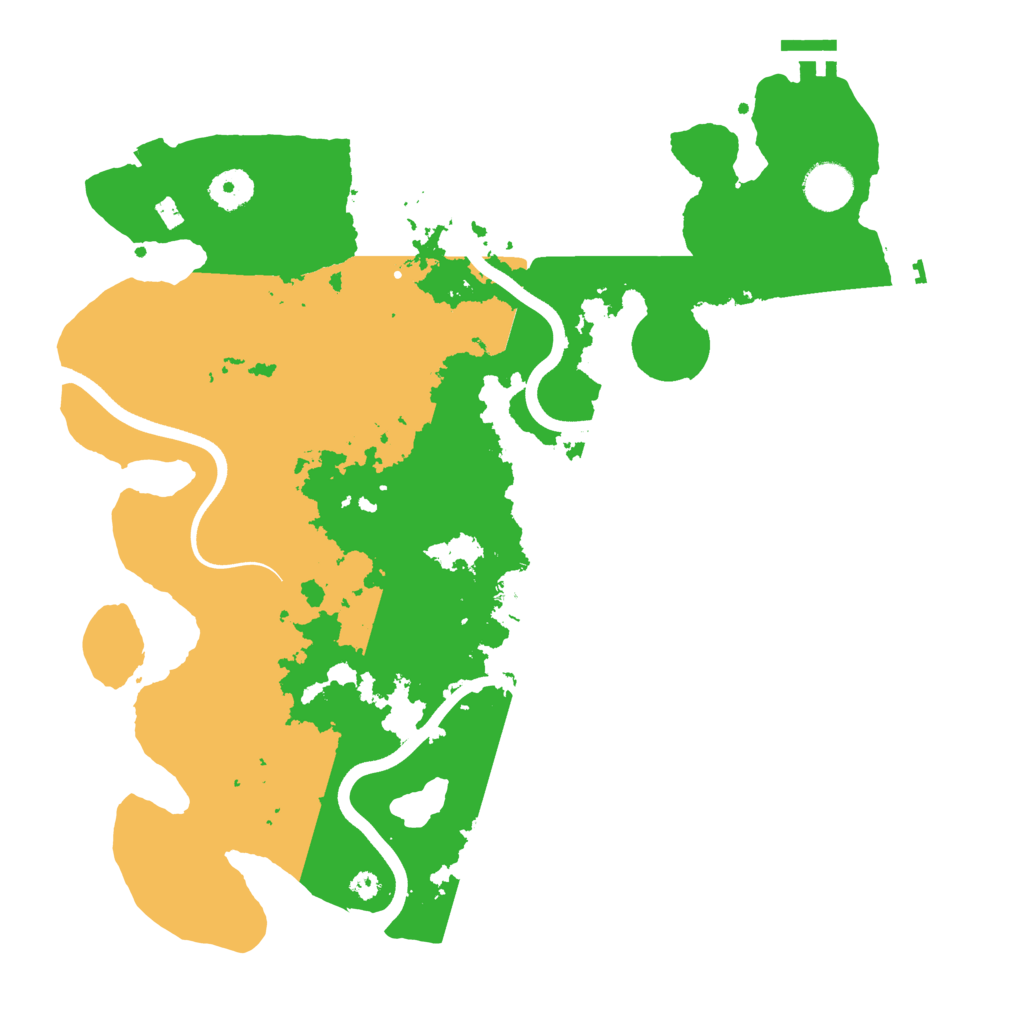 Biome Rust Map: Procedural Map, Size: 3700, Seed: 148258689
