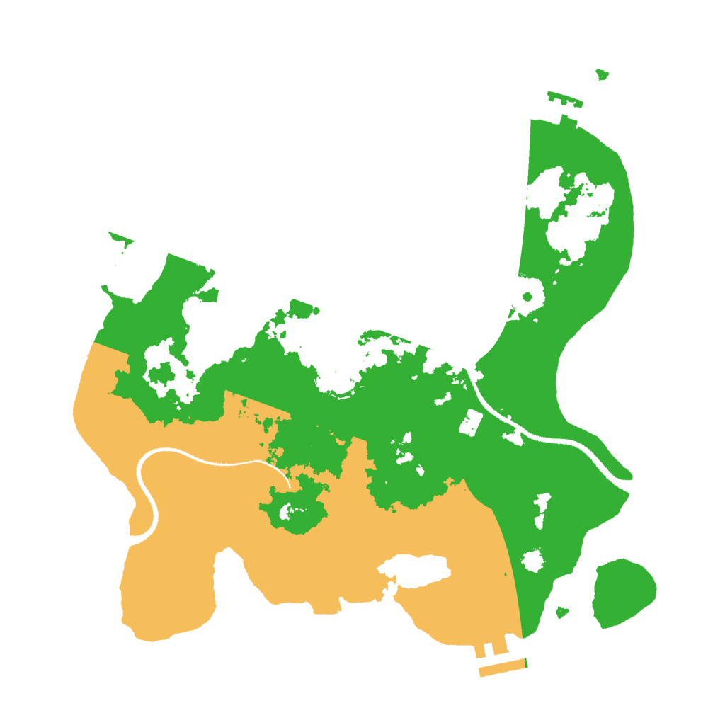 Biome Rust Map: Procedural Map, Size: 3000, Seed: 61574449