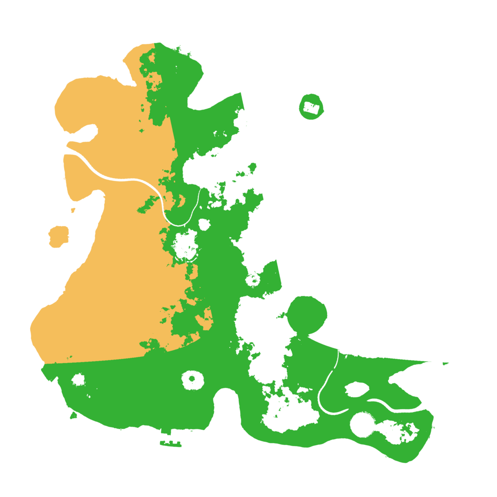 Biome Rust Map: Procedural Map, Size: 3500, Seed: 427421184