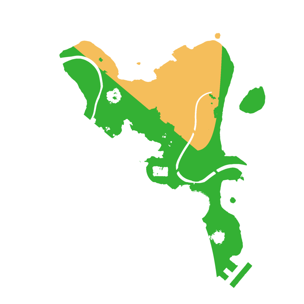 Biome Rust Map: Procedural Map, Size: 2125, Seed: 22516