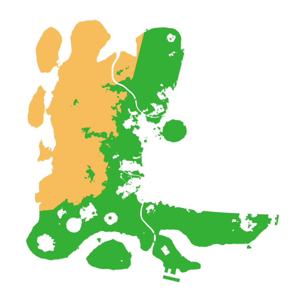 Biome Rust Map: Procedural Map, Size: 3500, Seed: 221271283
