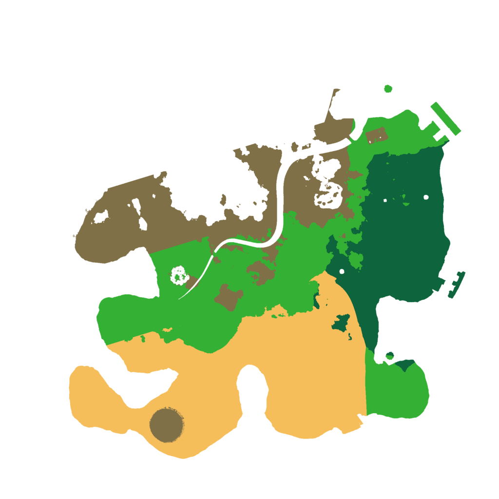 Biome Rust Map: Procedural Map, Size: 2600, Seed: 654987