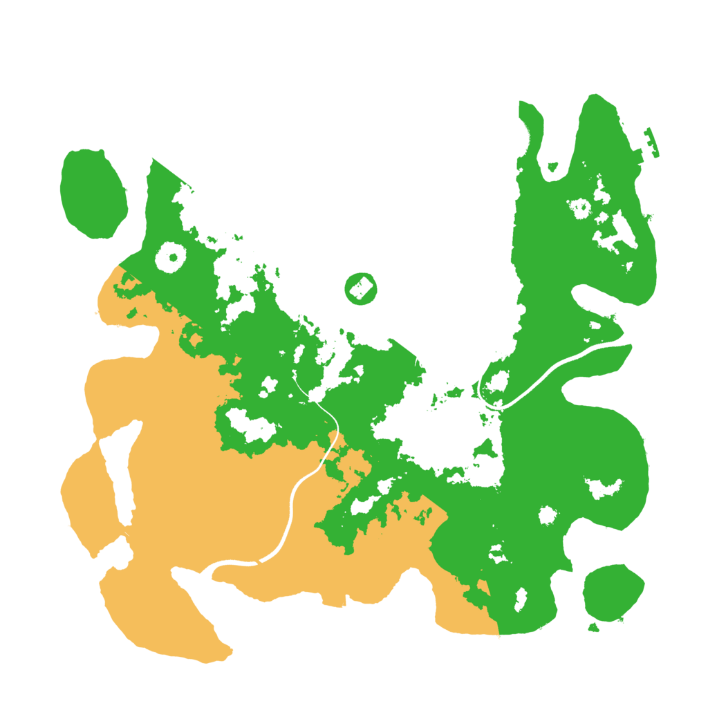 Biome Rust Map: Procedural Map, Size: 3500, Seed: 603025551