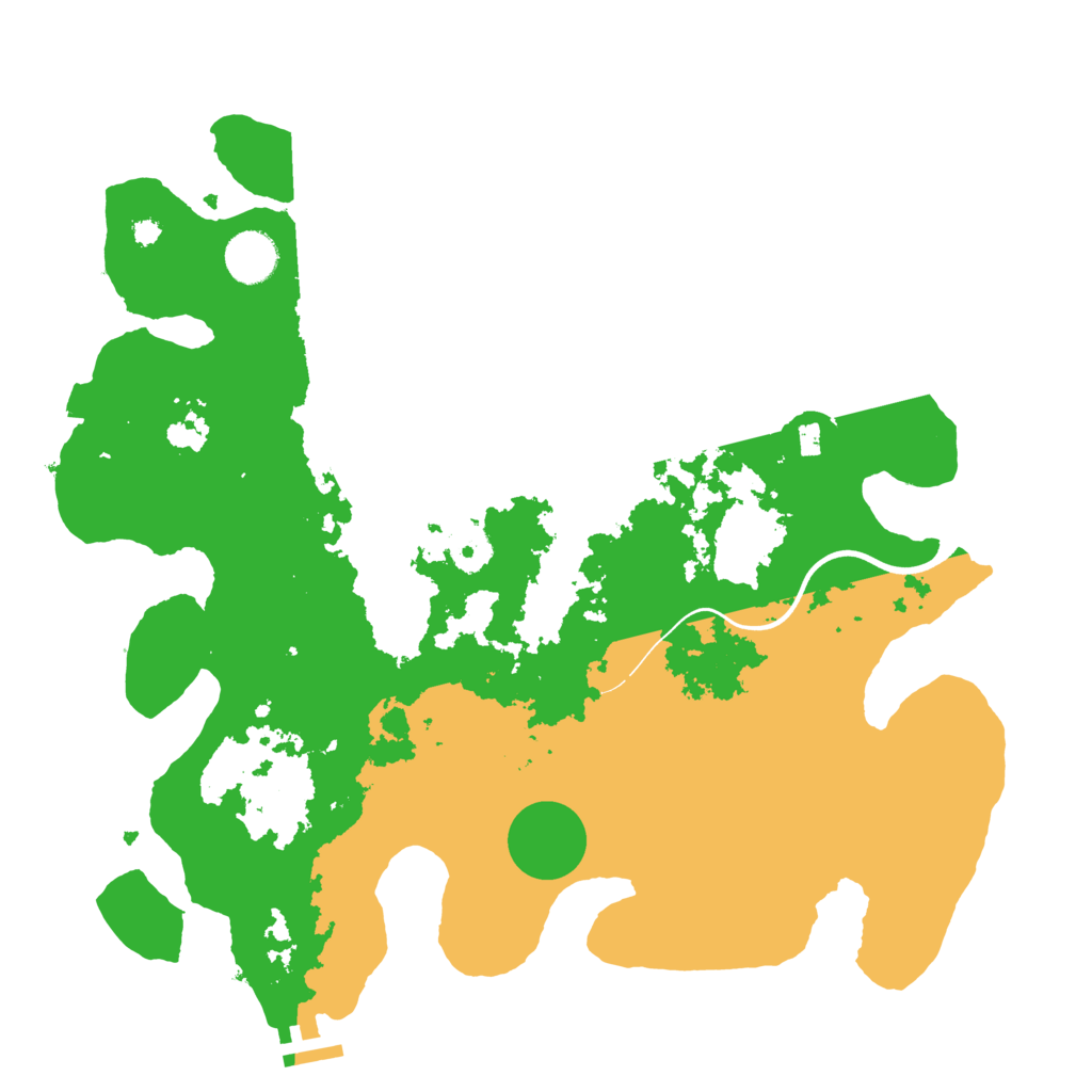 Biome Rust Map: Procedural Map, Size: 3670, Seed: 1