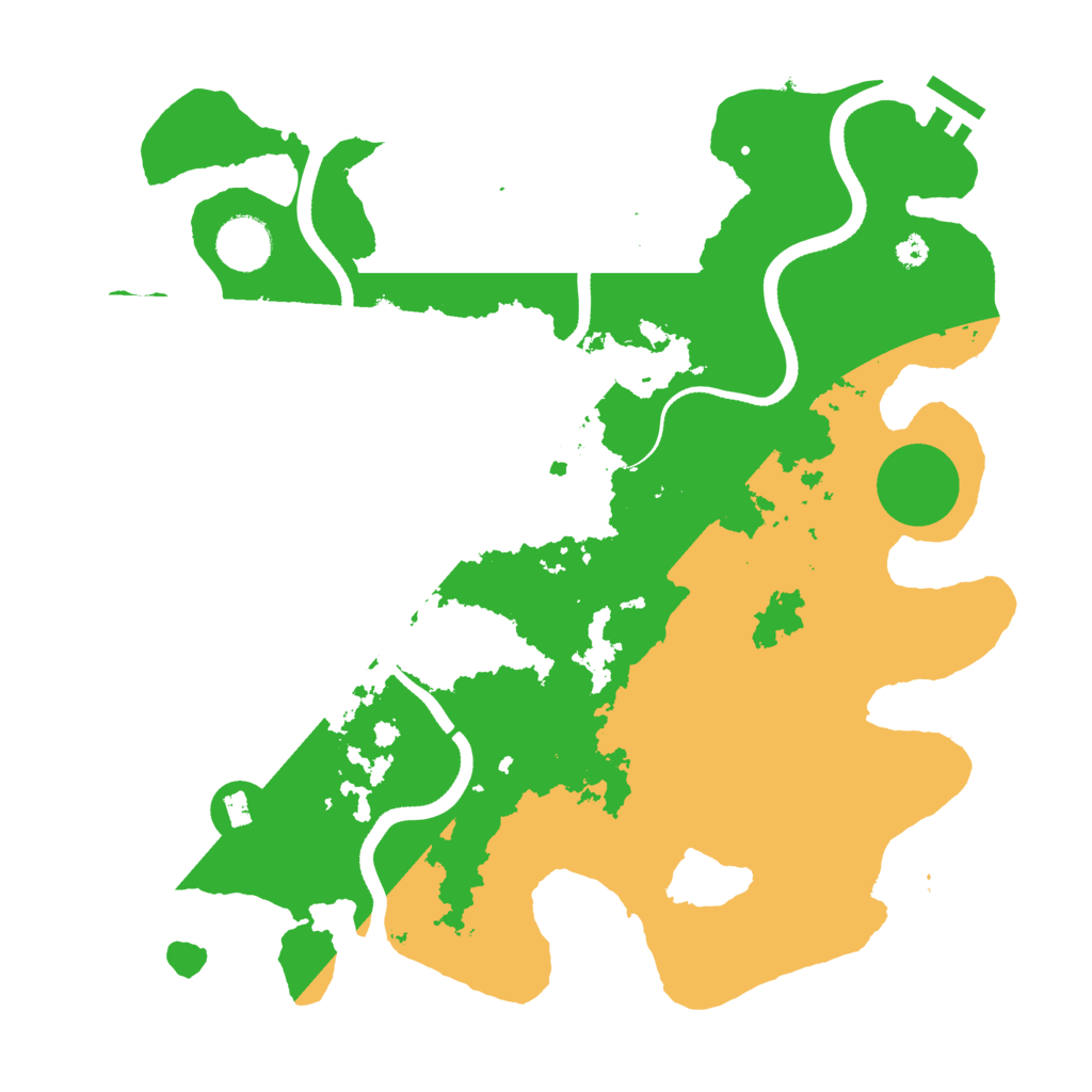 Biome Rust Map: Procedural Map, Size: 3500, Seed: 513965496