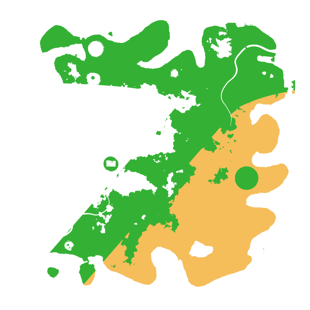 Biome Rust Map: Procedural Map, Size: 3500, Seed: 513965496