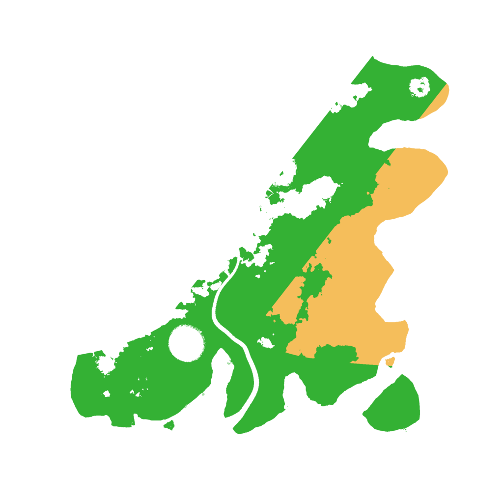 Biome Rust Map: Procedural Map, Size: 2500, Seed: 777775