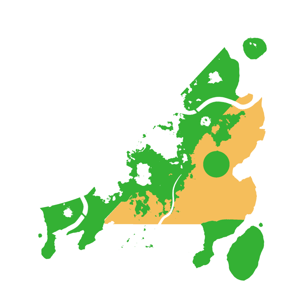 Biome Rust Map: Procedural Map, Size: 3000, Seed: 23457542